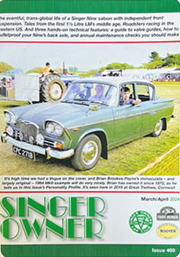 Singer Owner Magazine Cover